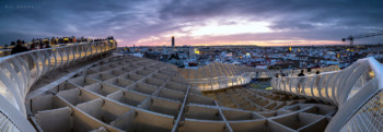 The wooden lattice rooftop of Seville’s impressive ‘mushroom parasol’.