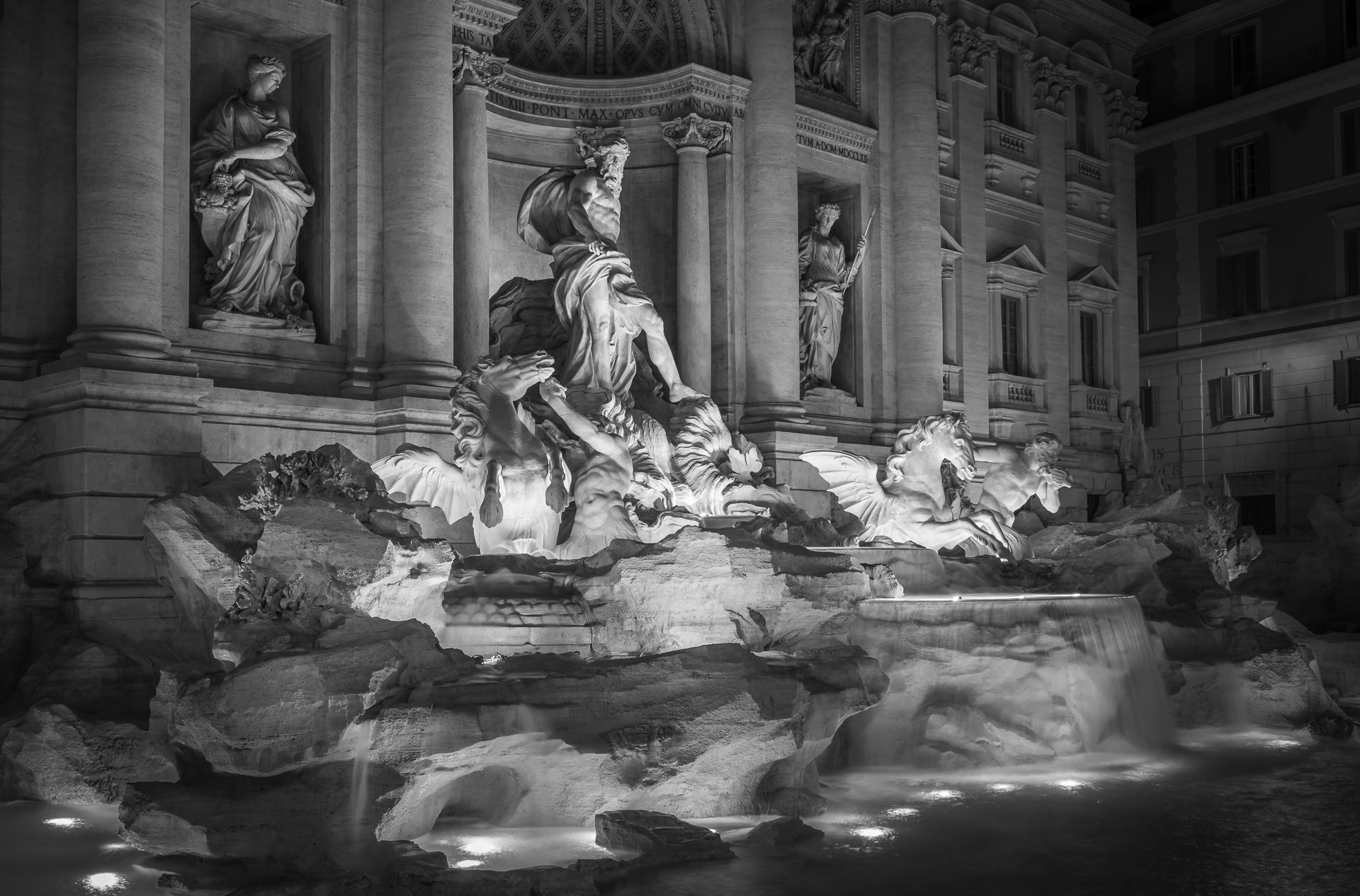 Trevi Fountain at Night
